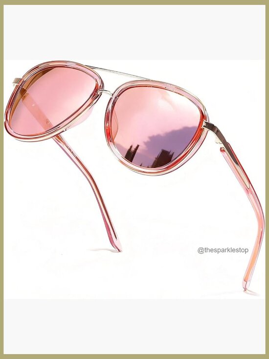 Polarized Aviator Sunglasses with TR90 Frame, UV400 Protection